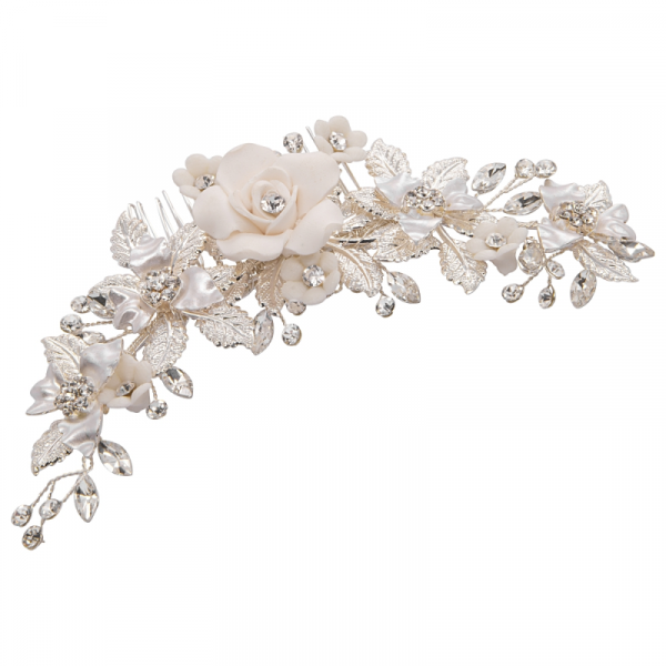 GATSBY VINTAGE DREAM HAIR COMB - SILVER - Image 4