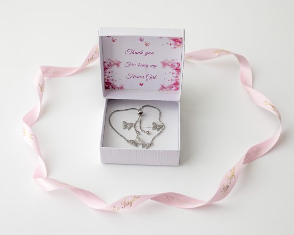 BUTTERFLY EARRINGS & BRACELET THANK YOU GIFT
