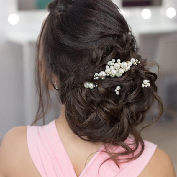 AMELIA PEARL LUXE HAIR COMB & PIN SET - SILVER