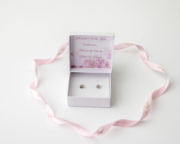 ELLA EARRING & NECKLACE KNOT SET - SILVER - Image 5
