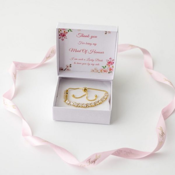 ANASTASIA GLITZY BRACELET- MAID OF HONOUR THANK YOU GIFT