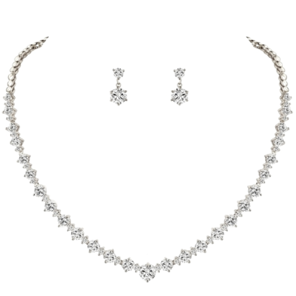 CHARLOTTE ELEGANT CRYSTAL NECKLACE SET