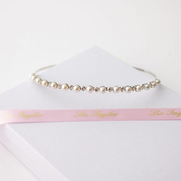 TILLY FLOWER GIRL HEADBAND - SILVER