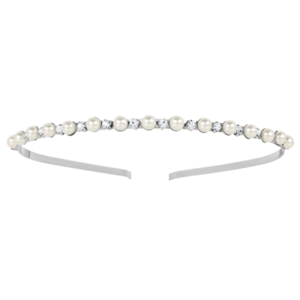 TILLY FLOWER GIRL HEADBAND - SILVER