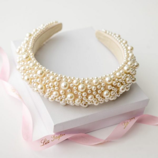 AROURA LUXE PEARL HEADBAND - IVORY