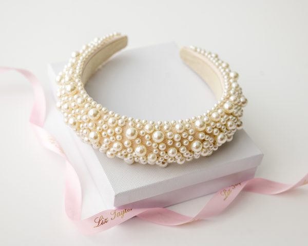 AROURA LUXE PEARL HEADBAND - IVORY