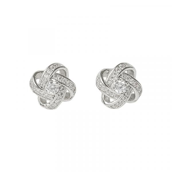 ELLA KNOT EARRINGS - SILVER