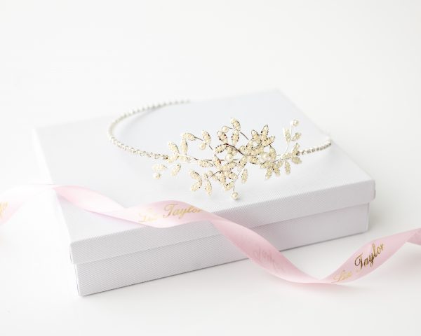 CAMILLA CHIC PEARL HEADBAND - SILVER - Image 3