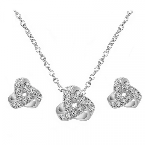 ELLA KNOT NECKLACE - SILVER