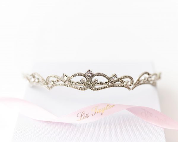 ISOBELLE BEJEWELLED CRYSTAL TIARA - SILVER