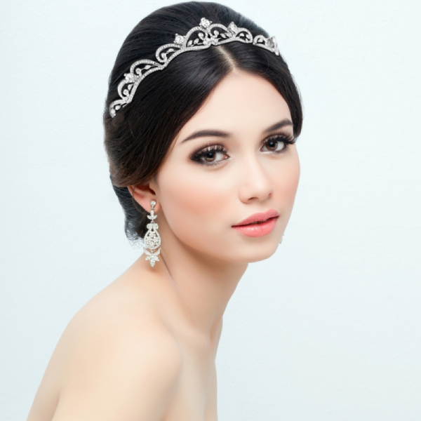 ISOBELLE BEJEWELLED CRYSTAL TIARA - GOLD