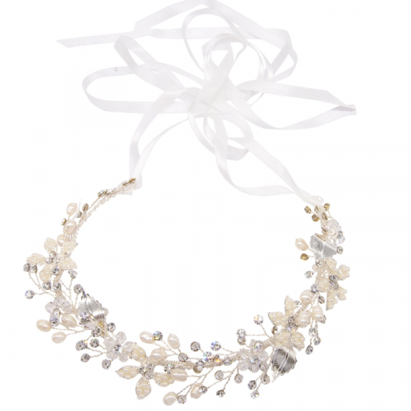 FLORAL ENCHANTED BRIDAL BELT - SILVER - Image 3