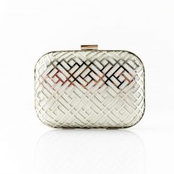 ORLA IVORY & SILVER CLUTCH BAG