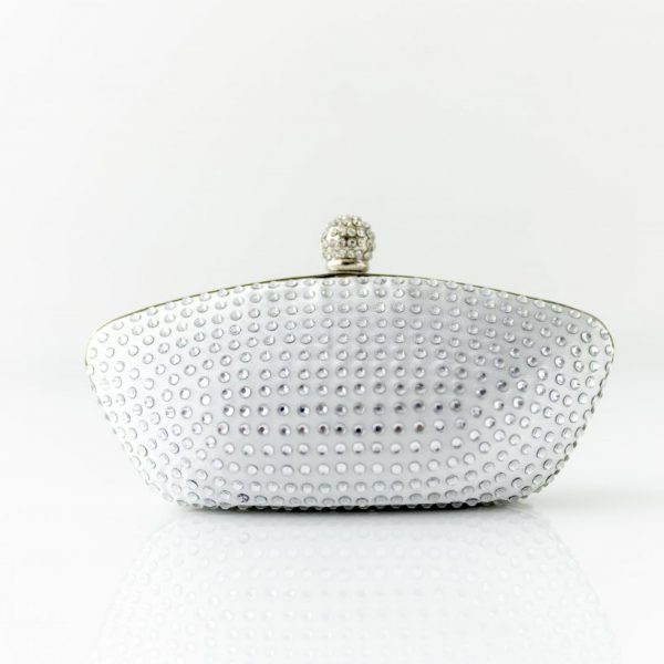 EVIE DIAMANTE ENCRUSTED CLUTCH BAG