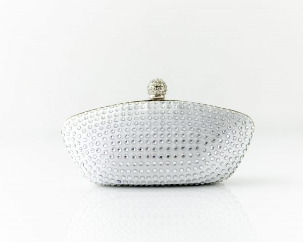 EVIE DIAMANTE ENCRUSTED CLUTCH BAG