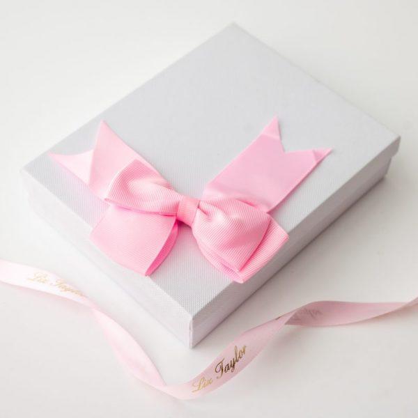 GRACIE FLOWER GIRL PINK HAIR BOW