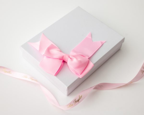 GRACIE FLOWER GIRL PINK HAIR BOW